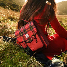 Load image into Gallery viewer, Harris Tweed &amp; Leather Scottish Backpack
