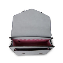 Load image into Gallery viewer, Handcrafted Harris Tweed &amp; Leather Medium Calton Satchel
