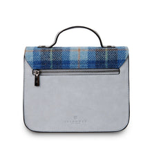 Load image into Gallery viewer, Handcrafted Harris Tweed &amp; Leather Medium Calton Satchel
