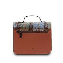 Load image into Gallery viewer, Handcrafted Harris Tweed &amp; Leather Medium Calton Satchel
