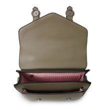 Load image into Gallery viewer, Handcrafted Harris Tweed &amp; Leather Medium Calton Satchel
