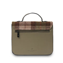 Load image into Gallery viewer, Handcrafted Harris Tweed &amp; Leather Medium Calton Satchel
