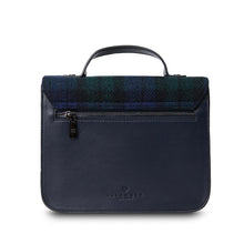 Load image into Gallery viewer, Handcrafted Harris Tweed &amp; Leather Medium Calton Satchel
