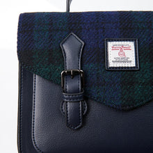 Load image into Gallery viewer, Handcrafted Harris Tweed &amp; Leather Medium Calton Satchel
