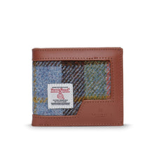 Load image into Gallery viewer, Handwoven Harris Tweed and Leather Wallet for Men
