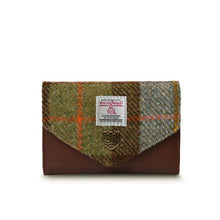 Load image into Gallery viewer, Ladies Harris Tweed &amp; Leather Mini Wallet
