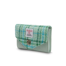 Load image into Gallery viewer, Ladies Harris Tweed &amp; Leather Mini Wallet
