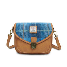 Load image into Gallery viewer, Ladies Harris Tweed Tartan Saddle Shoulder Bag- Mini
