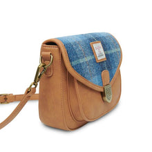 Load image into Gallery viewer, Ladies Harris Tweed Tartan Saddle Shoulder Bag- Mini
