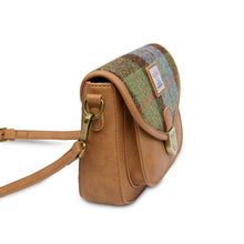 Load image into Gallery viewer, Ladies Harris Tweed Tartan Saddle Shoulder Bag- Mini
