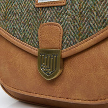 Load image into Gallery viewer, Ladies Harris Tweed Tartan Saddle Shoulder Bag- Mini
