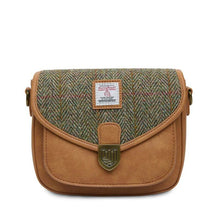 Load image into Gallery viewer, Ladies Harris Tweed Tartan Saddle Shoulder Bag- Mini
