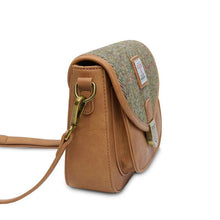 Load image into Gallery viewer, Ladies Harris Tweed Tartan Saddle Shoulder Bag- Mini
