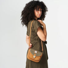 Load image into Gallery viewer, Ladies Harris Tweed Tartan Saddle Shoulder Bag- Mini
