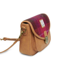 Load image into Gallery viewer, Ladies Harris Tweed Tartan Saddle Shoulder Bag- Mini
