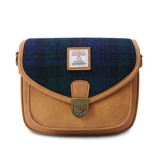 Load image into Gallery viewer, Ladies Harris Tweed Tartan Saddle Shoulder Bag- Mini
