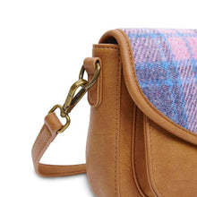 Load image into Gallery viewer, Ladies Harris Tweed Tartan Saddle Shoulder Bag- Mini
