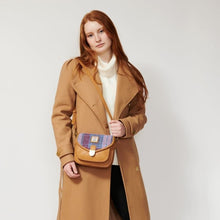 Load image into Gallery viewer, Ladies Harris Tweed Tartan Saddle Shoulder Bag- Mini
