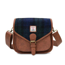 Load image into Gallery viewer, Harris Tweed Tartan Saddle Shoulder Bag- Medium
