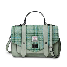 Load image into Gallery viewer, Women&#39;s Harris Tweed Large Tartan Satchel Bag
