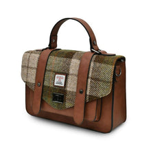 Load image into Gallery viewer, Women&#39;s Harris Tweed Large Tartan Satchel Bag
