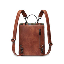Load image into Gallery viewer, Mini Harris Tweed &amp; Leather Backpack
