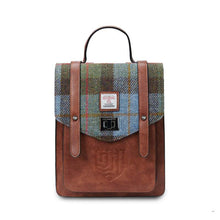 Load image into Gallery viewer, Mini Harris Tweed &amp; Leather Backpack
