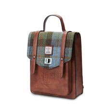 Load image into Gallery viewer, Mini Harris Tweed &amp; Leather Backpack
