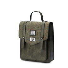 Load image into Gallery viewer, Mini Harris Tweed &amp; Leather Backpack

