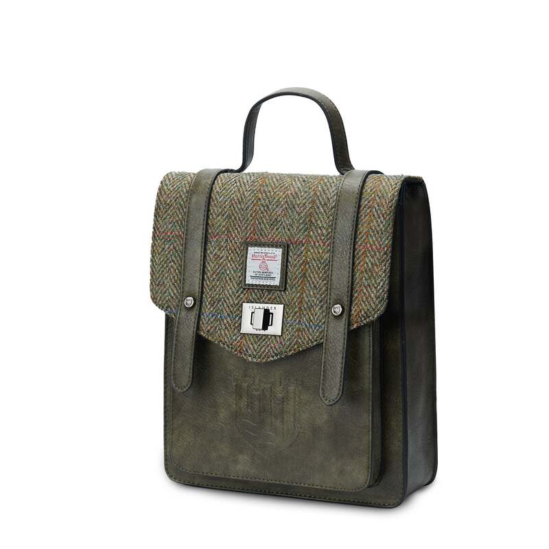 harris and tweed mini backpacks Mini Harris Tweed & Leather Backpack
