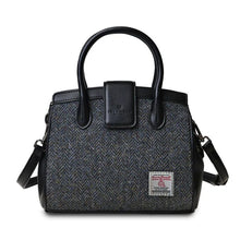 Load image into Gallery viewer, Harris Tweed &amp; Leather Small Tote Bag
