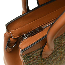 Load image into Gallery viewer, Harris Tweed &amp; Leather Small Tote Bag
