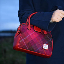 Load image into Gallery viewer, Harris Tweed &amp; Leather Small Tote Bag
