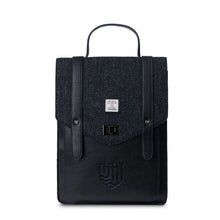 Load image into Gallery viewer, Harris Tweed &amp; Leather Laptop Backpack
