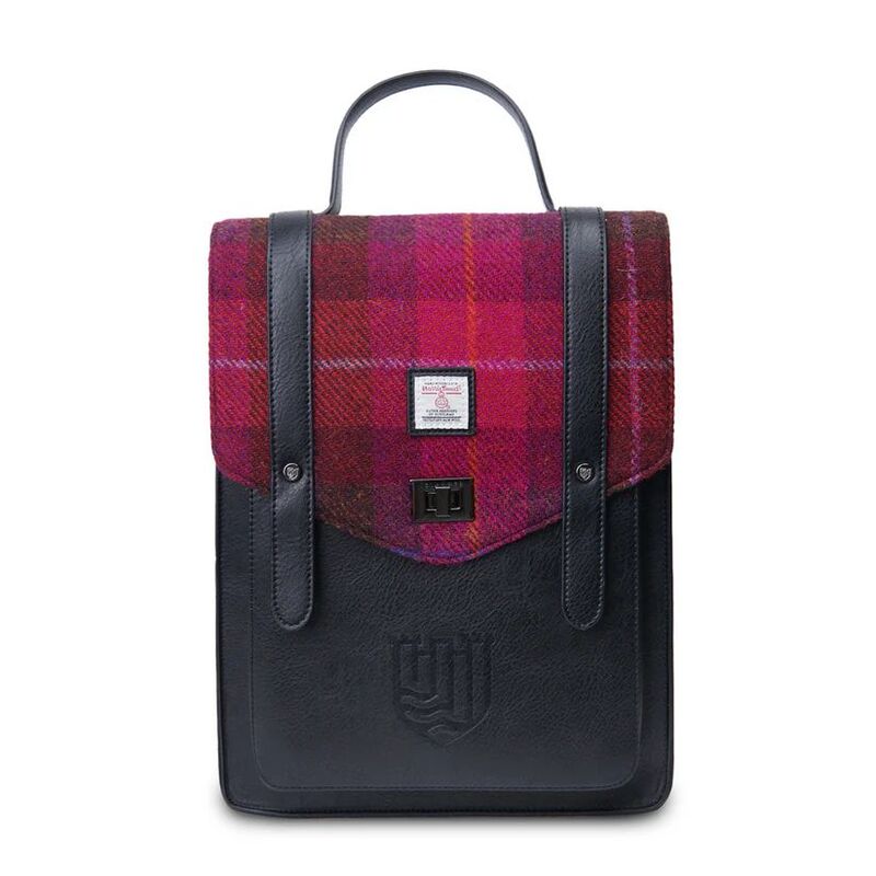 Harris Tweed & Leather Laptop Backpack
