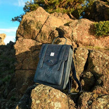 Load image into Gallery viewer, Harris Tweed &amp; Leather Laptop Backpack
