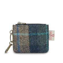 Load image into Gallery viewer, Harris Tweed Card Holder Zipped Wallet

