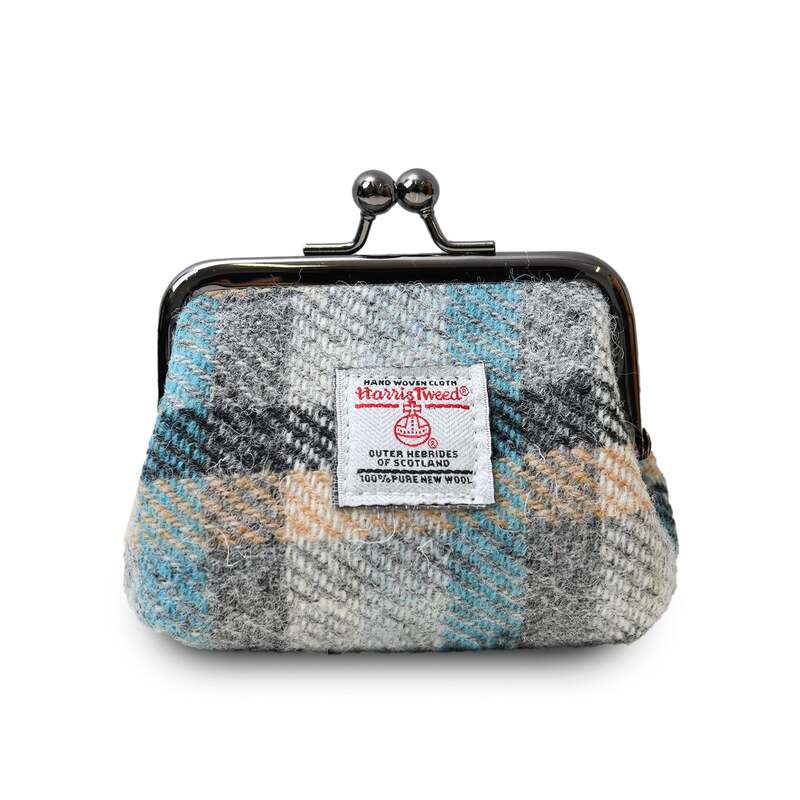Vintage Style Harris Tweed Coin Purse