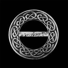 Load image into Gallery viewer, Celtic Knot Handmade Pewter Scarf Ring
