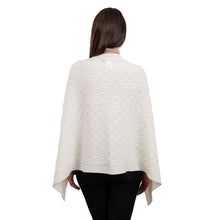 Load image into Gallery viewer, Ladies Lambswool Aran Button-Up Poncho

