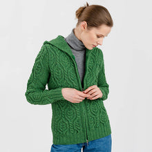 Load image into Gallery viewer, Aran Merino Zip Cardigan for Ladies
