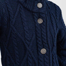 Load image into Gallery viewer, Long Ladies Irish Wool Aran Jacket
