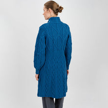 Load image into Gallery viewer, Long Ladies Irish Wool Aran Jacket
