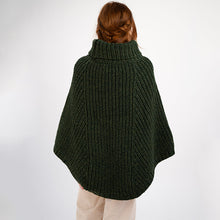 Load image into Gallery viewer, Merino Wool Chunky Cable Knit Poncho
