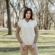 Load image into Gallery viewer, Irish V Neck Sleeveless Sweater Vest
