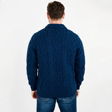 Load image into Gallery viewer, Merino Wool Shawl Neck Button Irish Sweater for Men
