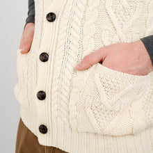 Load image into Gallery viewer, Men&#39;s V-Neck Irish Knit Vest

