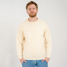 Load image into Gallery viewer, Men&#39;s Traditional Irish Aran Sweater
