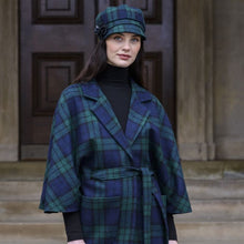 Load image into Gallery viewer, Blue Plaid Irish Tweed Newsboy Hat

