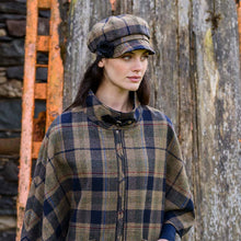 Load image into Gallery viewer, Brown Plaid Irish Newsboy Ladies Hat
